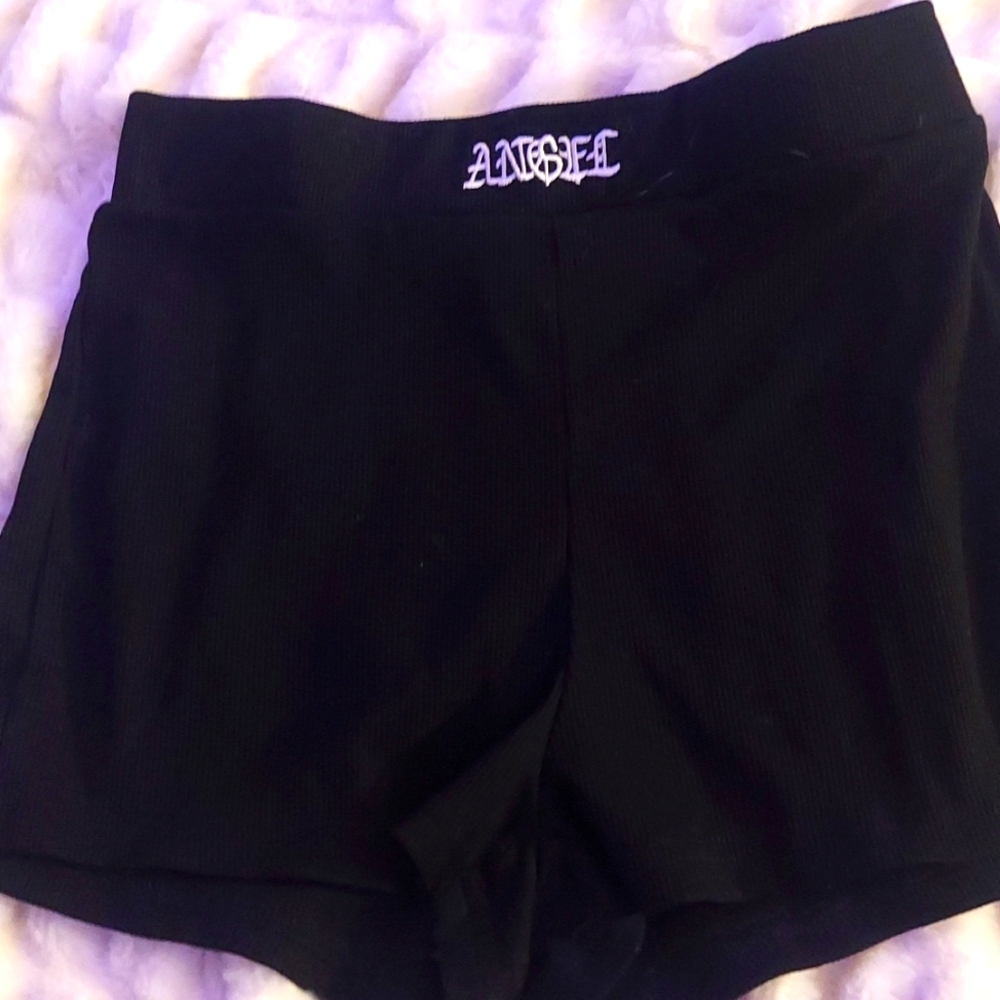 Black biker shorts